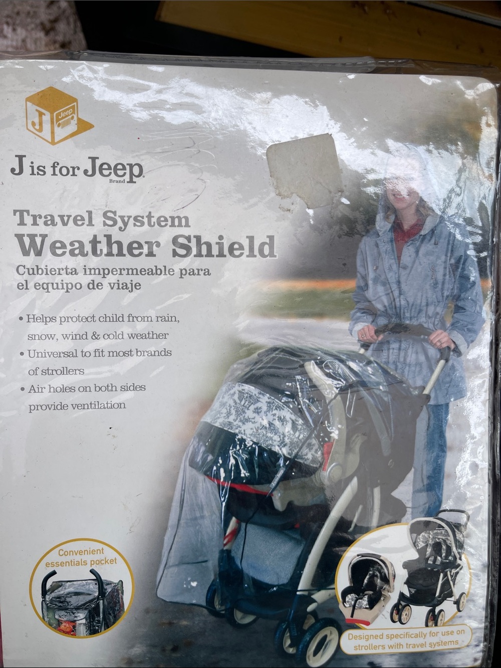 Stroller cover Jeep Clear Rain Weather Shield